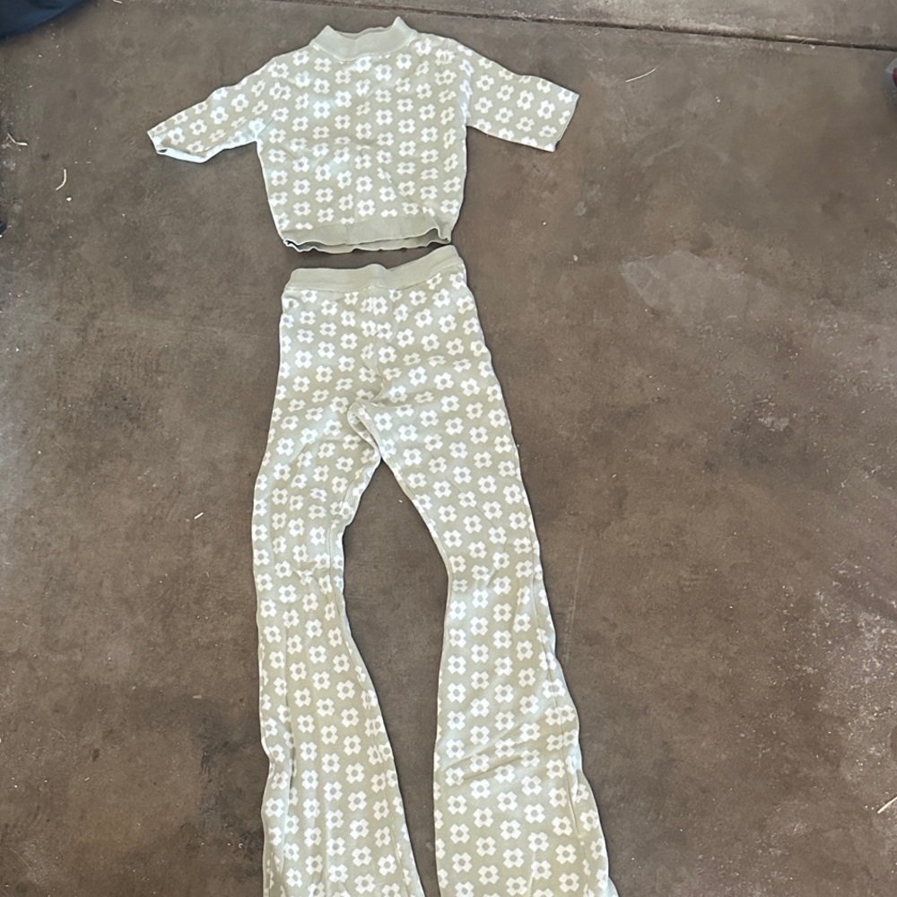 Princess Polly Light Green Knit Set